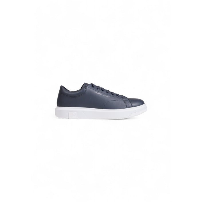 Armani Exchange Action Leather Sneakers Blue - Princess Attitude