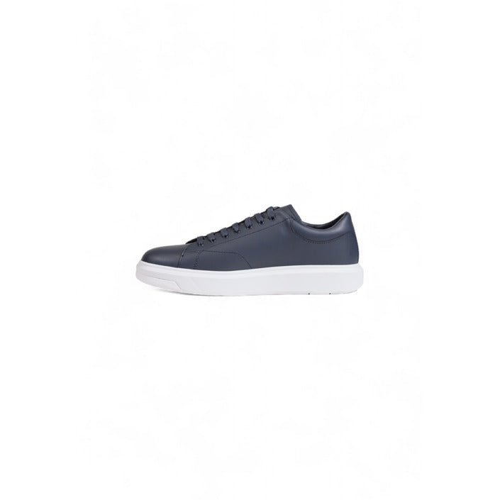 Armani Exchange Action Leather Sneakers Blue - Princess Attitude