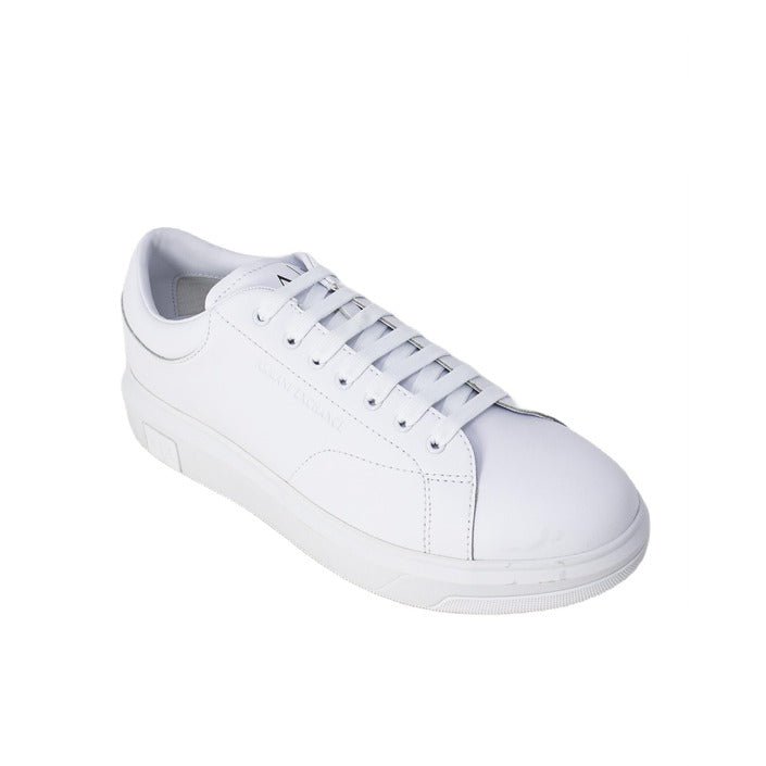 Armani Exchange Action Leather Sneakers White - Princess Attitude