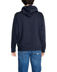 Armani Exchange Cotton Blend Hooded Sweatshirt Blue - Princess Attitude