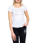 Armani Exchange Crew Neck T-Shirt White - Princess Attitude