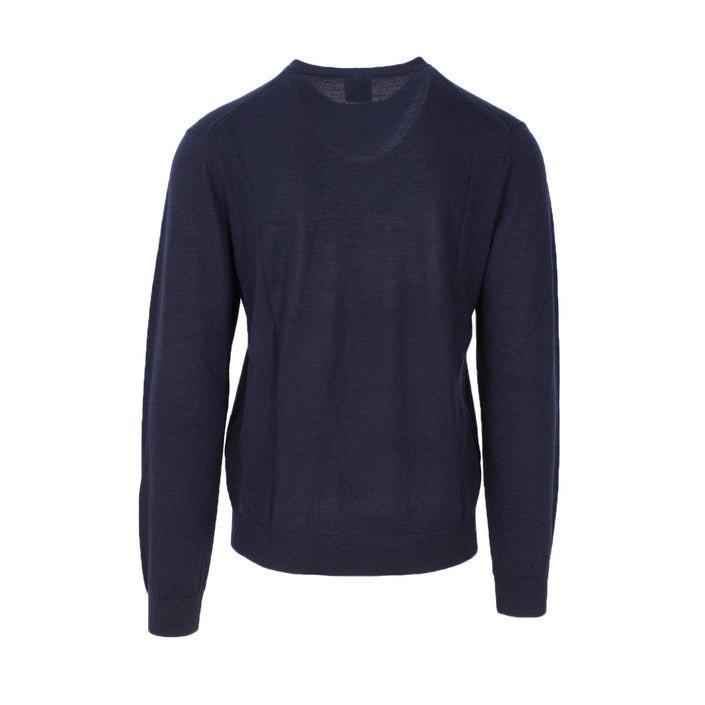 Armani Exchange Crewneck Sweater In Cotton And Linen Blue - Princess Attitude