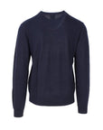 Armani Exchange Crewneck Sweater In Cotton And Linen Blue - Princess Attitude