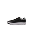 Armani Exchange Logo Leather Low Top Sneakers Black - Princess Attitude