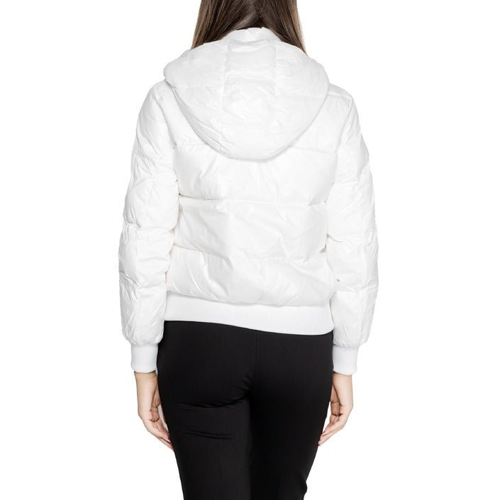 Armani Exchange Logo Patch Padded Jacket White - Princess Attitude