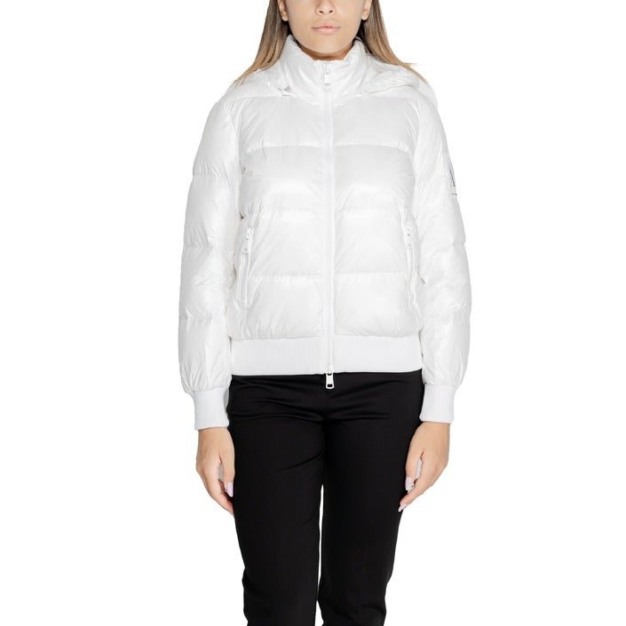 Armani Exchange Logo Patch Padded Jacket White - Princess Attitude