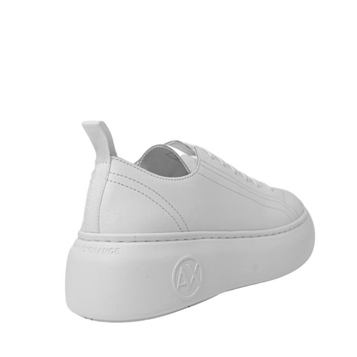 Armani Exchange Low Top Basket Sneakers White - Princess Attitude