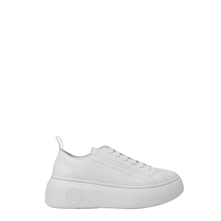 Armani Exchange Low Top Basket Sneakers White - Princess Attitude