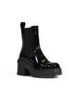 Armani Exchange Shiny Ankle Boots Black - Princess Attitude