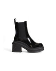 Armani Exchange Shiny Ankle Boots Black - Princess Attitude