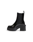 Armani Exchange Shiny Ankle Boots Black - Princess Attitude