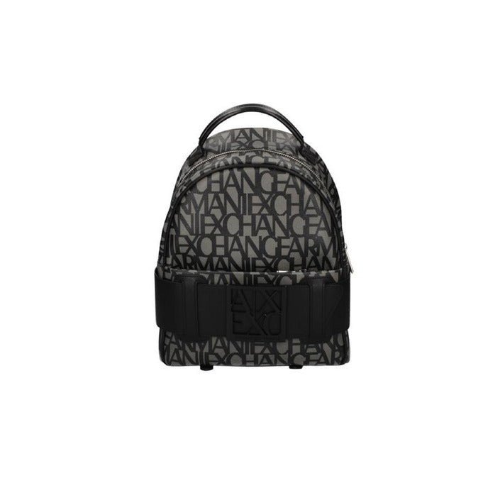 Armani Exchange Zaino Monogram Backpack Black - Princess Attitude