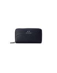 Armani Exchange Zip Around Faux Leather Wallet Black - Princess Attitude