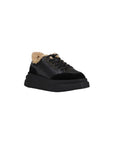 Ash Impuls Fur Lace Up Leather Sneakers Black - Princess Attitude