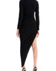 Norma Kamali - Asymmetric High-Neck Dress