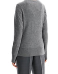 Toteme - Asymmetrical Grey Mélange Cashmere Sweater