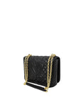 Love Moschino Chain Strap Quilted Shoulder Bag Black