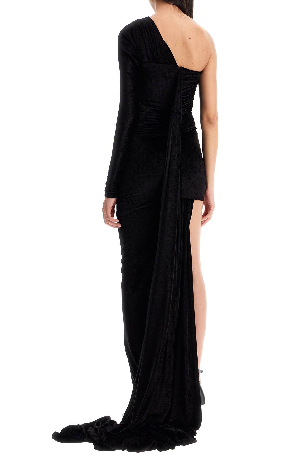 Balenciaga - Asymmetric Velvet Fluid Dress - Princess Attitude