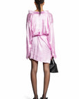 Balenciaga - Bb Monogram Wrap Silk Dress - Princess Attitude