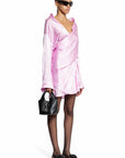 Balenciaga - Bb Monogram Wrap Silk Dress - Princess Attitude