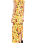 Balenciaga - Maxi Sleeveless Faux Vinyl Floral Dress - Princess Attitude