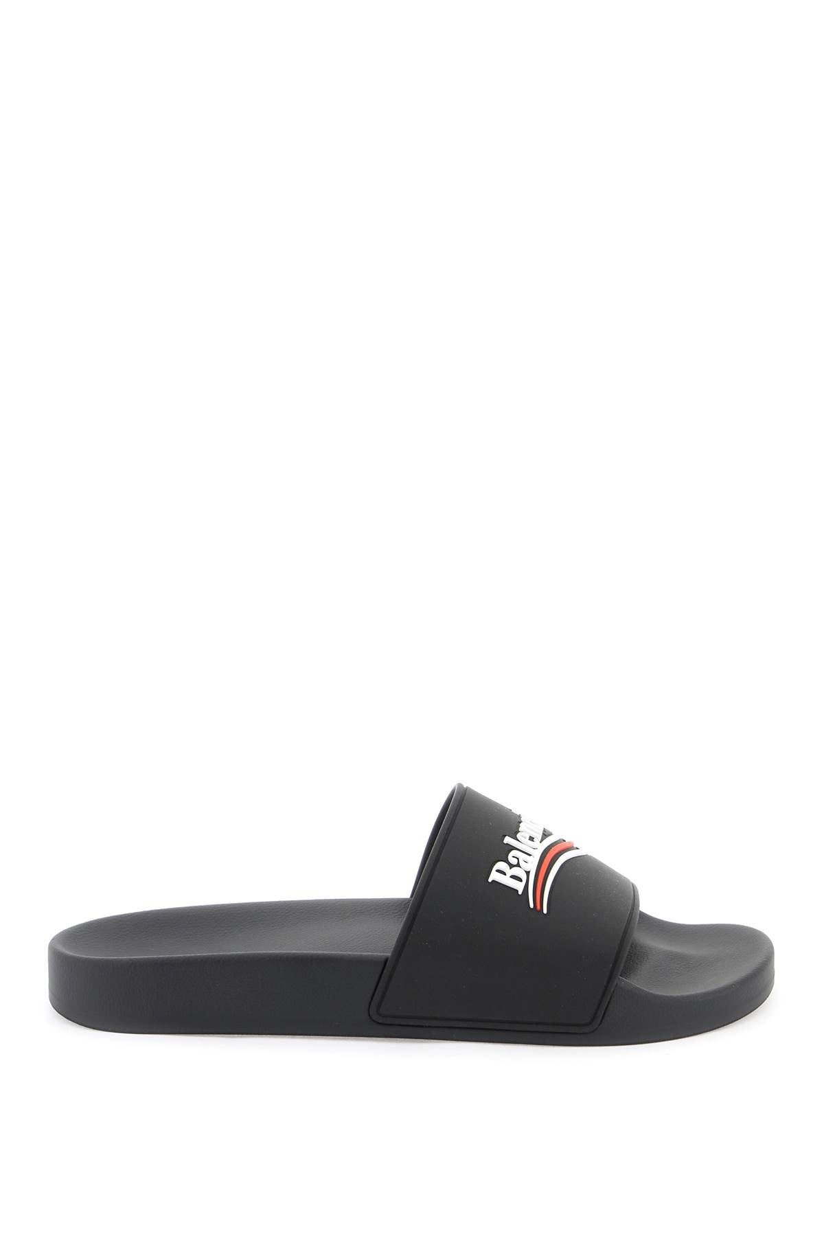 Balenciaga - "Pool Slides With Political Campaign Logo - Princess Attitude