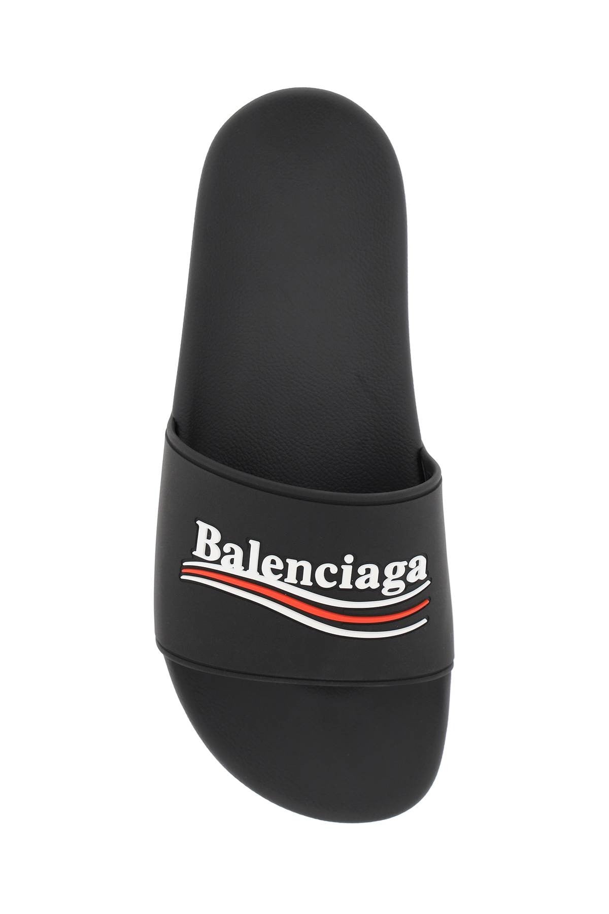 Balenciaga - "Pool Slides With Political Campaign Logo - Princess Attitude