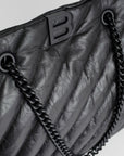 Balenciaga - Quilted Crush Large Carry All Tote Bag - Princess Attitude