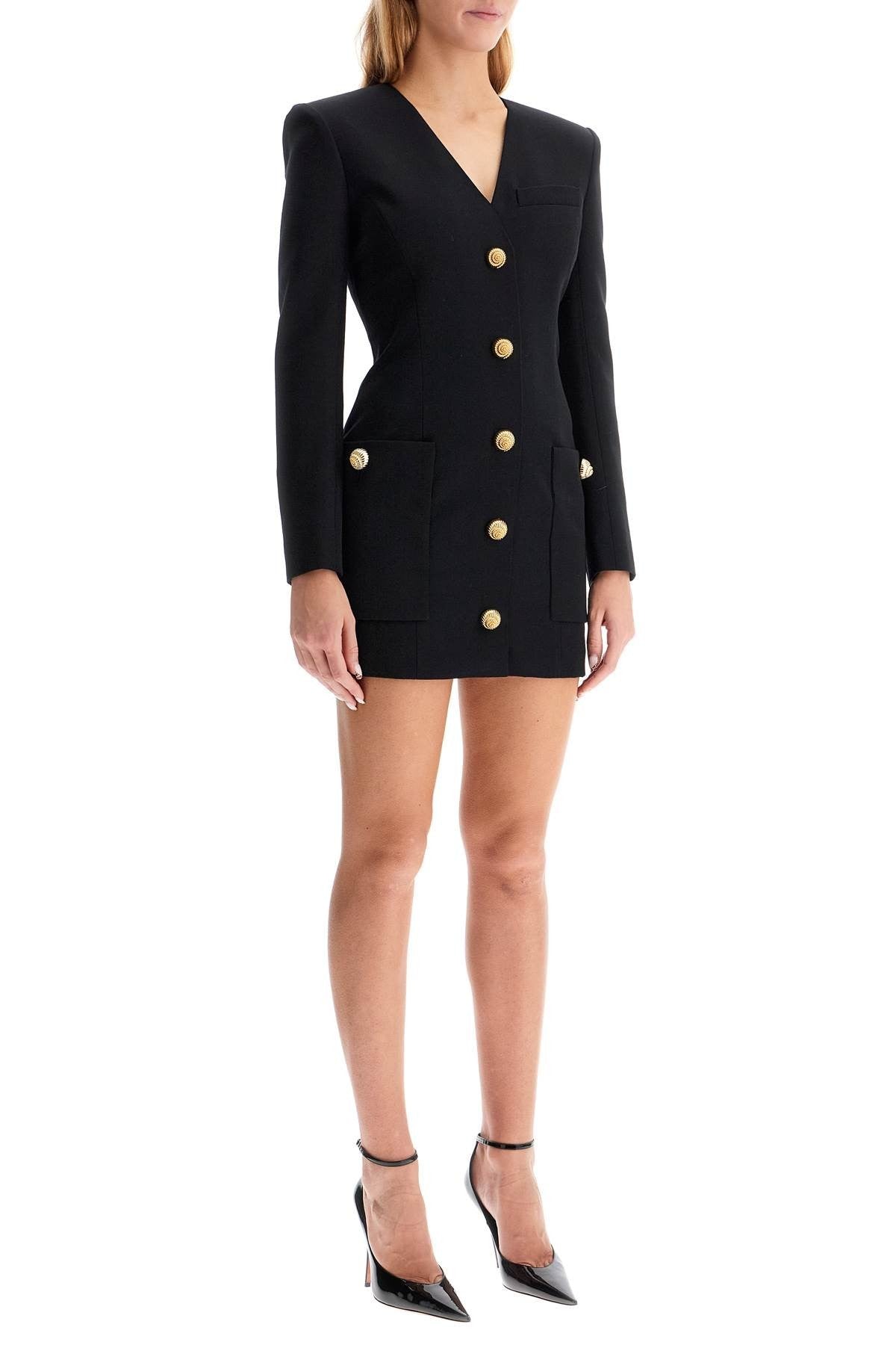 Balmain - Fitted Mini Dress With Snail - Shaped - Princess Attitude