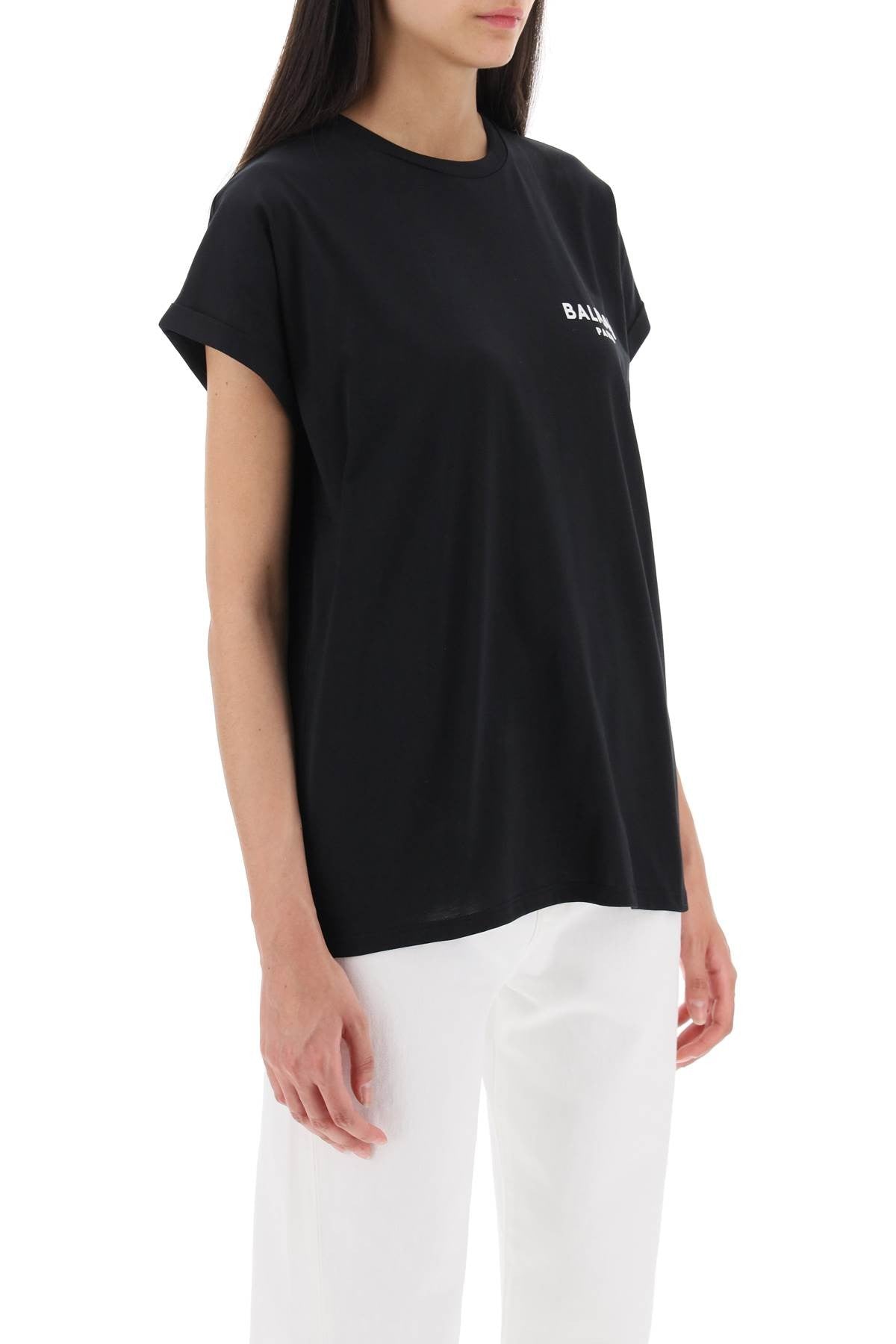 Balmain - Flocked Logo T-Shirt - Princess Attitude