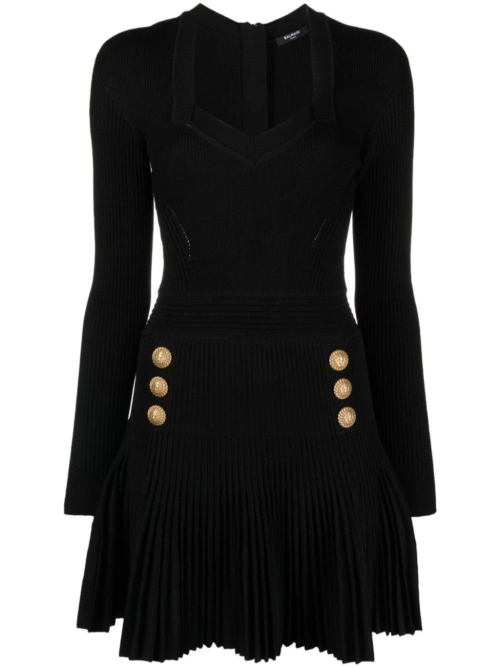 Balmain - Knitted Flare Short Dress - Princess Attitude