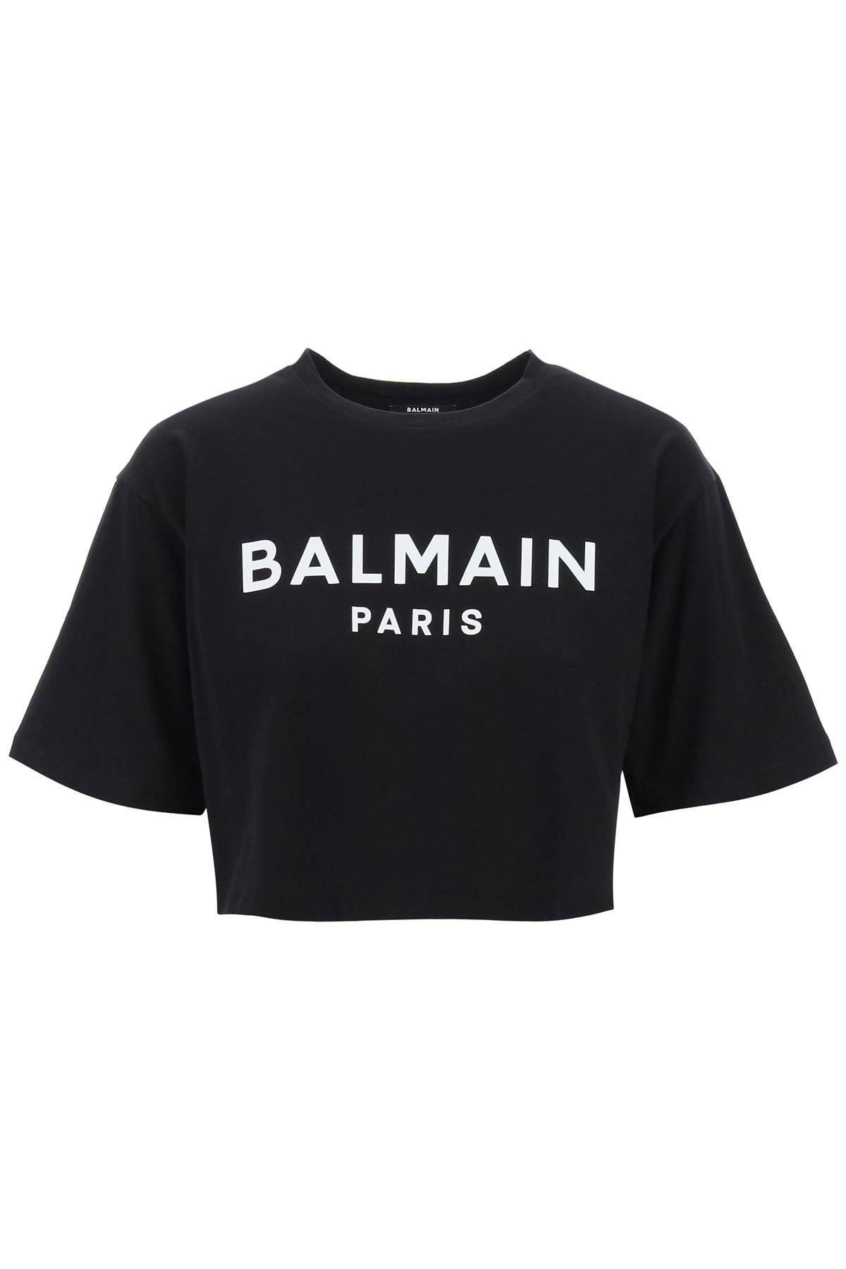 Balmain - Logo Print Boxy T-Shirt - Princess Attitude