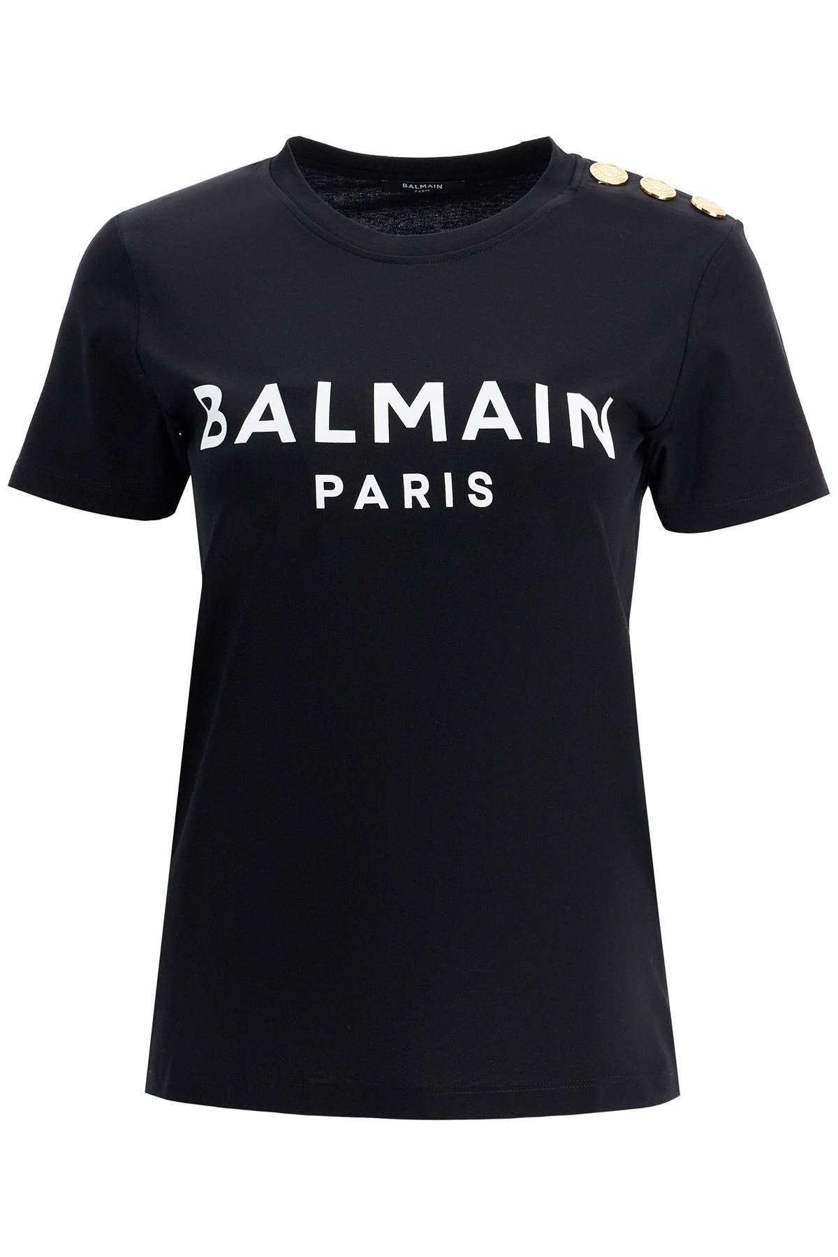 Balmain - Logo T-Shirt With Buttons - Princess Attitude