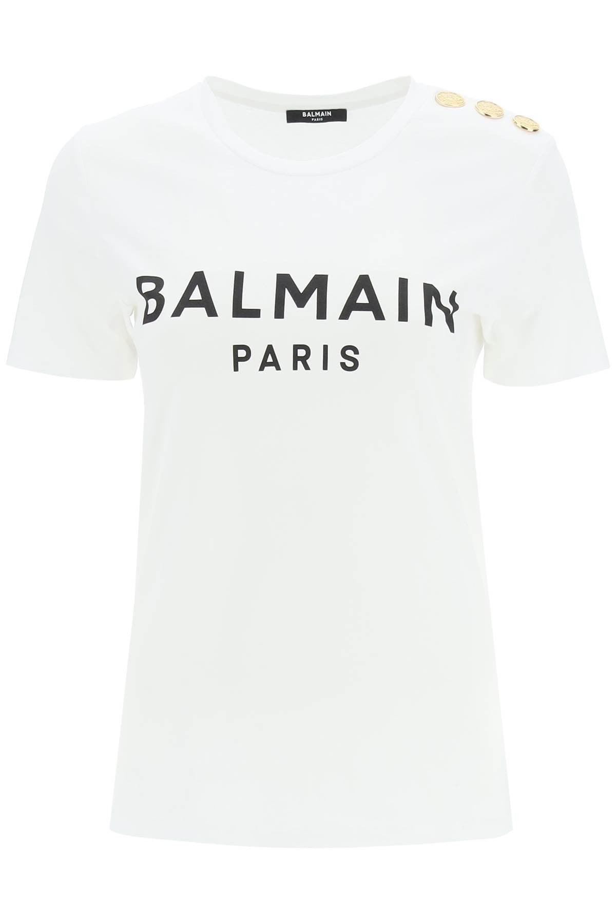 Balmain - Logo T-Shirt With Buttons - Princess Attitude