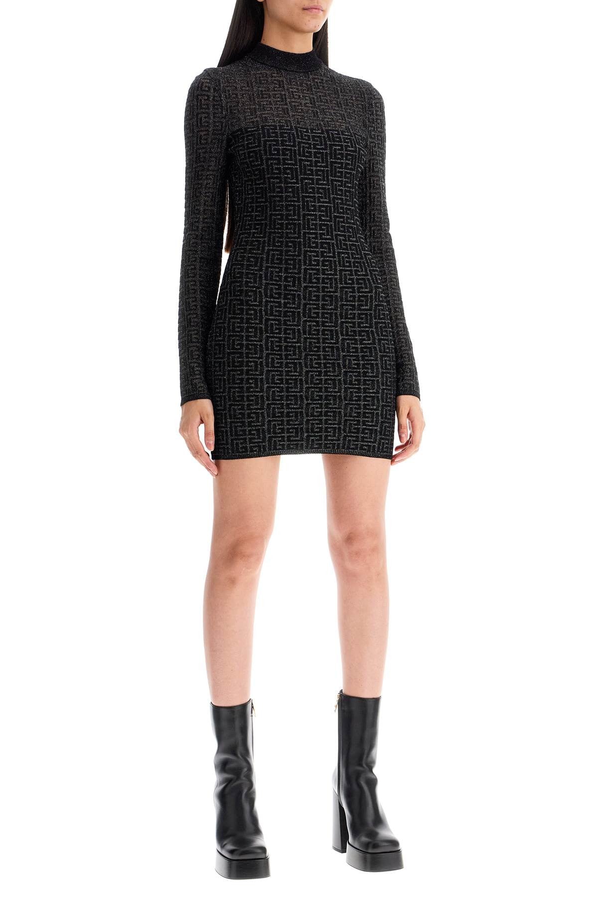 Balmain - Lurex Monogram Knit Mini - Princess Attitude