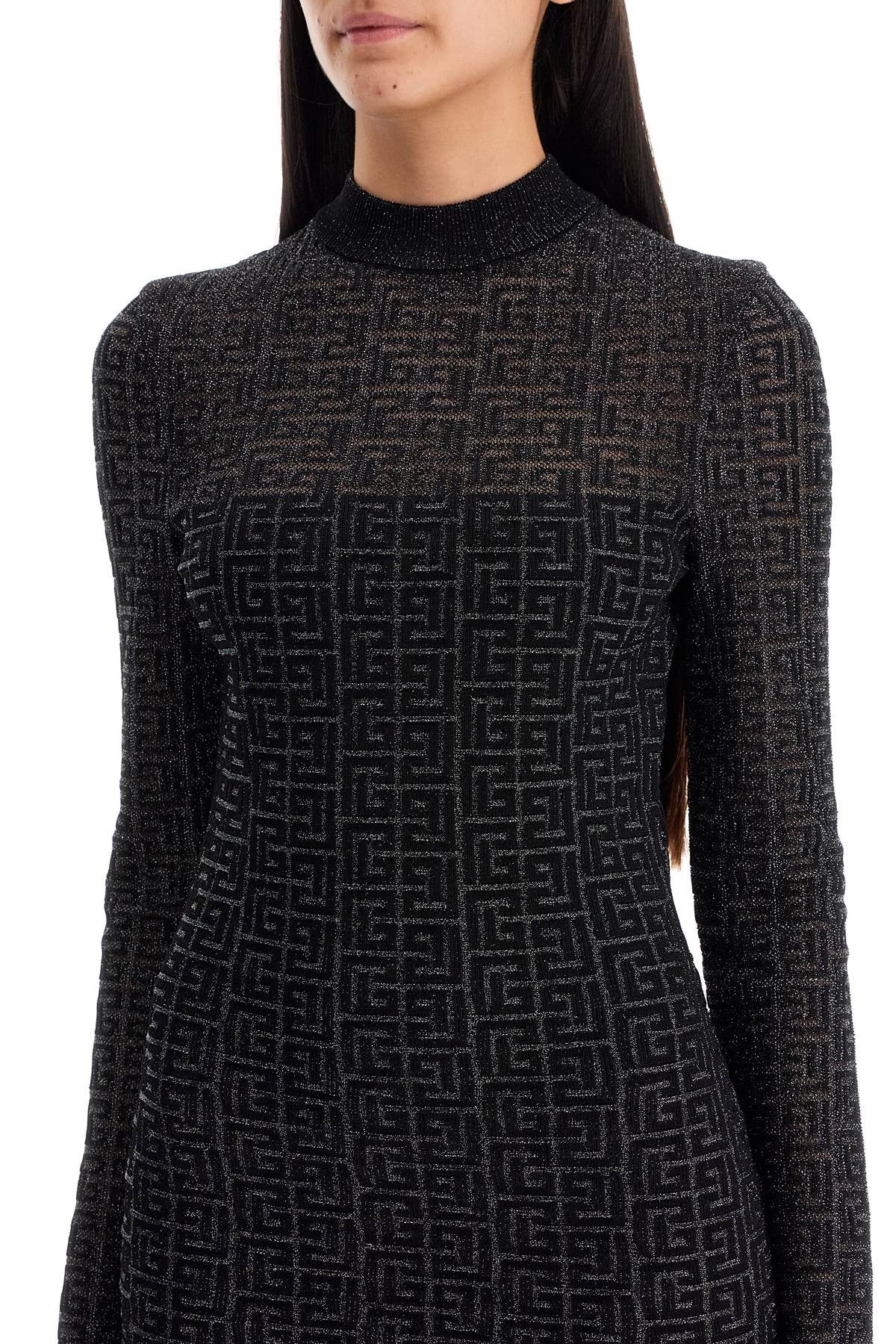 Balmain - Lurex Monogram Knit Mini - Princess Attitude