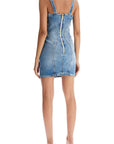 Balmain - Mini Denim Dress With Decorative Buttons - Princess Attitude