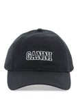 Ganni - Baseball Cap With Logo Embroidery