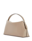 Toteme - Beige Minimalist Leather Bag With Top Handle And Geometric Shape