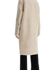 Toteme - Beige Shearling Coat With Zip