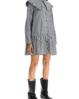 Ganni - Big Collar Mini Shirt Dress