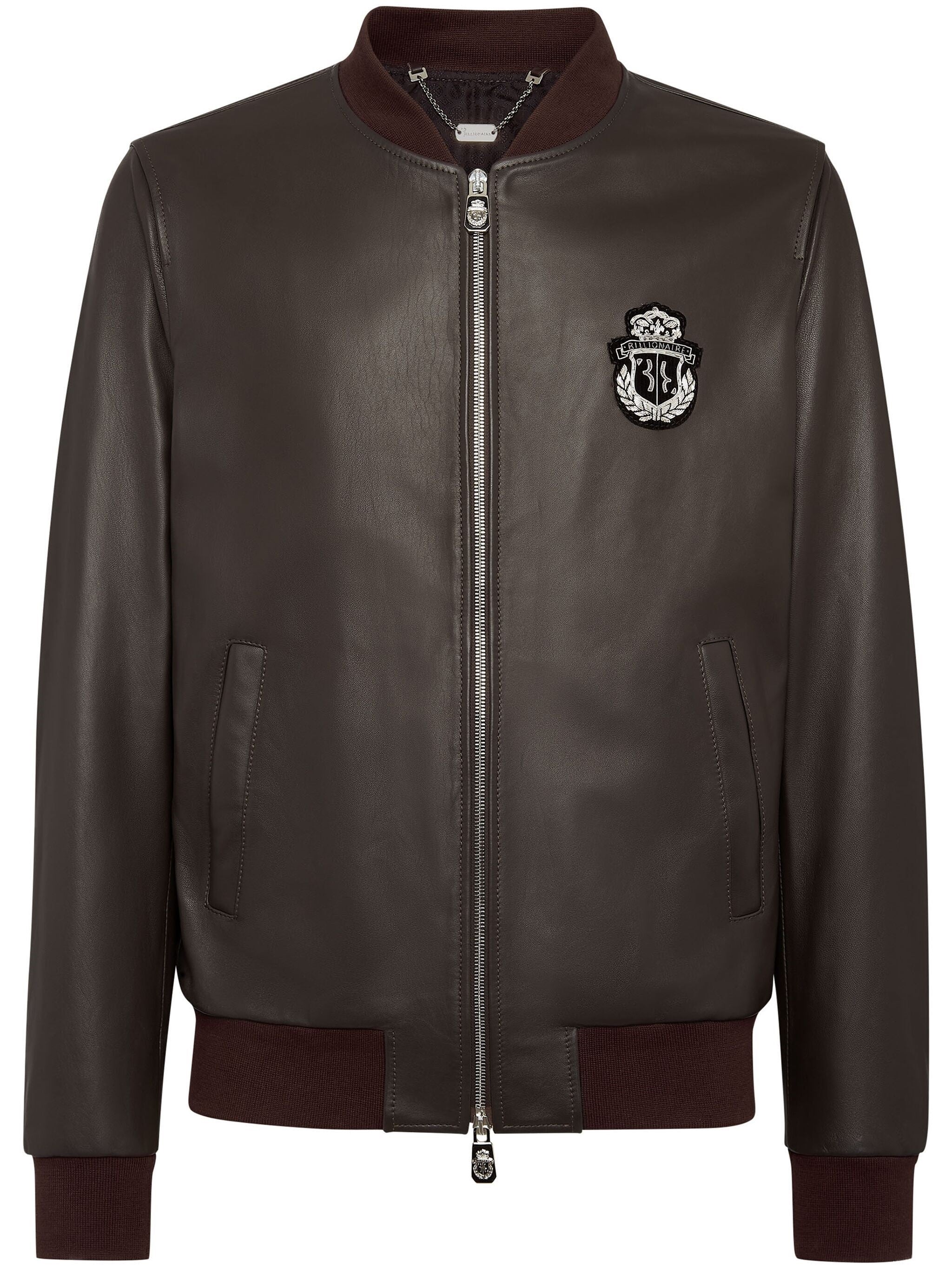 Billionaire - Crest Leather Bomber - Princess Attitude