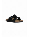 Birkenstock Arizona Soft Footbed Suede Sandal Black - Princess Attitude