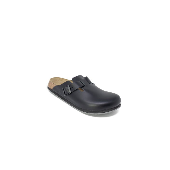 Birkenstock Boston Super Grip Leather Clogs Black - Princess Attitude