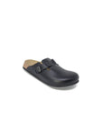 Birkenstock Boston Super Grip Leather Clogs Black - Princess Attitude