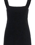 Toteme - Black Boucle Top Without Sleeves Square Neck