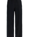 Toteme - Black High-Waisted Loose Modal Pants