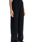 Toteme - Black High-Waisted Loose Modal Pants