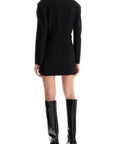 Norma Kamali - Black Mini Slim Dress With Front Zip