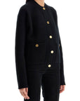 Toteme - Black Rws Wool Cardigan With Golden Buttons